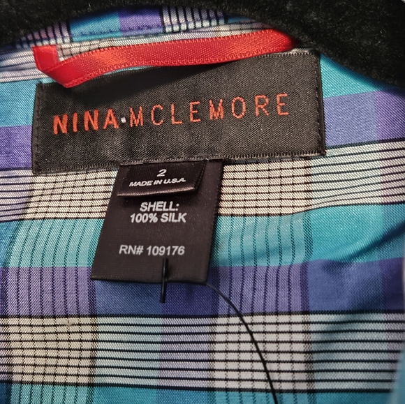 Nina McLemore button down silk top - Picture 4 of 5